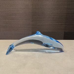 Baccarat Clear Crystal Dolphin Figurine